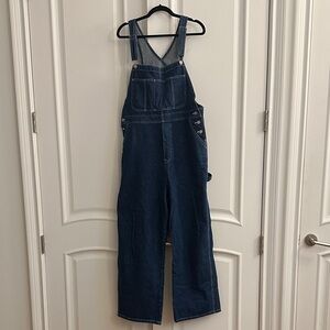 Lisa Says Gah Dark Blue Denim Overalls